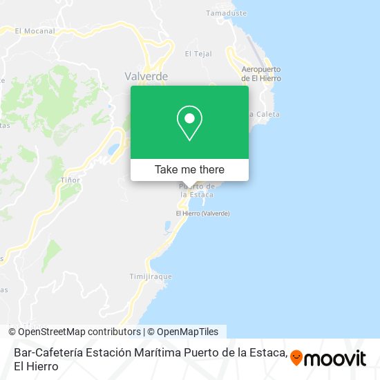 mapa Bar-Cafetería Estación Marítima Puerto de la Estaca