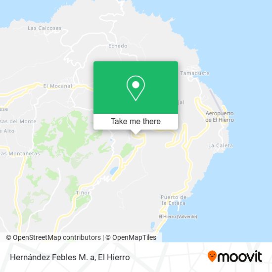 Hernández Febles M. a map