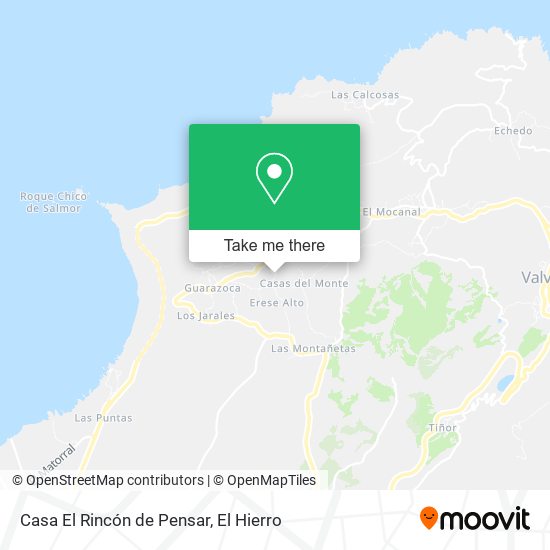 Casa El Rincón de Pensar map