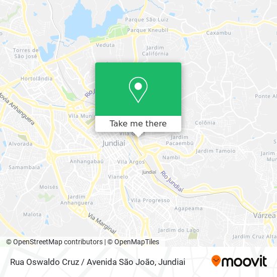 Rua Oswaldo Cruz / Avenida São João map