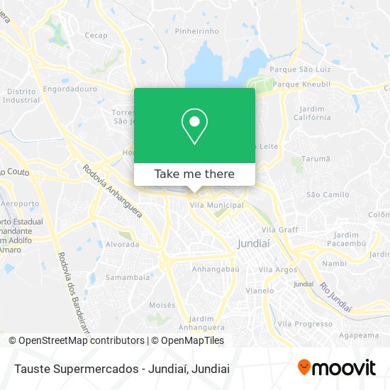 Tauste Supermercados - Jundiaí map