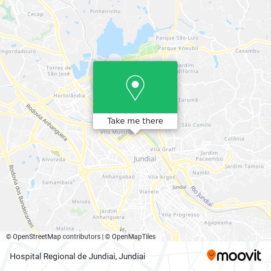 Hospital Regional de Jundiai map