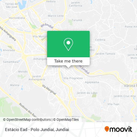 Estácio Ead - Polo Jundiaí map