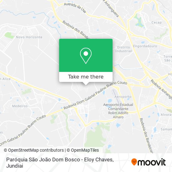 Mapa Paróquia São João Dom Bosco - Eloy Chaves