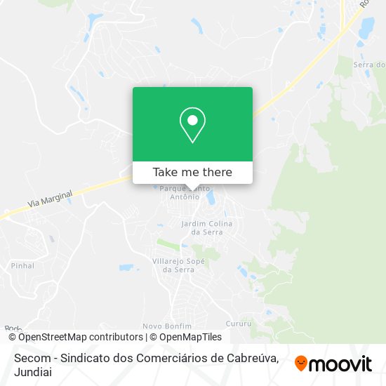 Mapa Secom - Sindicato dos Comerciários de Cabreúva