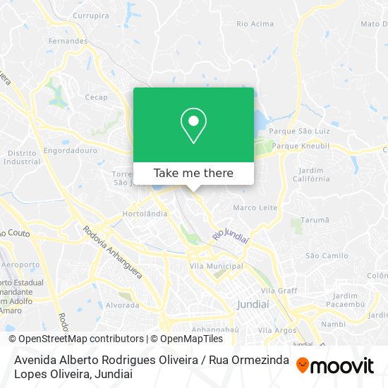 Avenida Alberto Rodrigues Oliveira / Rua Ormezinda Lopes Oliveira map