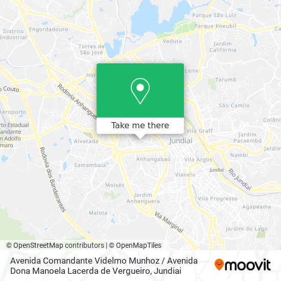Avenida Comandante Videlmo Munhoz / Avenida Dona Manoela Lacerda de Vergueiro map