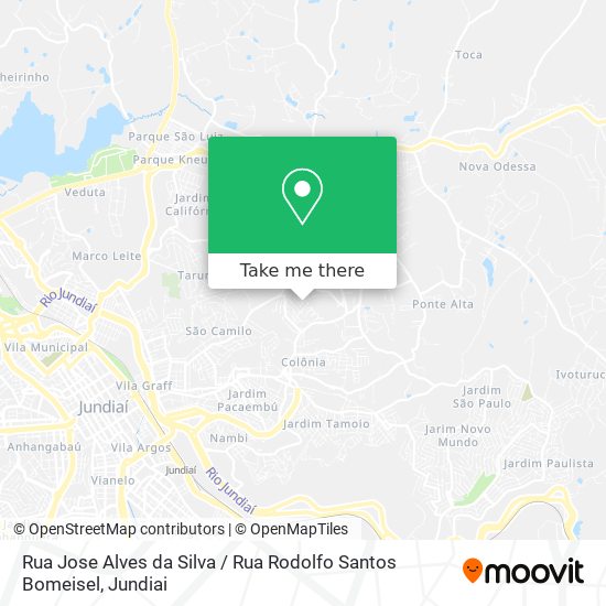 Rua Jose Alves da Silva / Rua Rodolfo Santos Bomeisel map