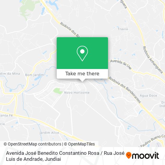 Avenida José Benedito Constantino Rosa / Rua José Luis de Andrade map