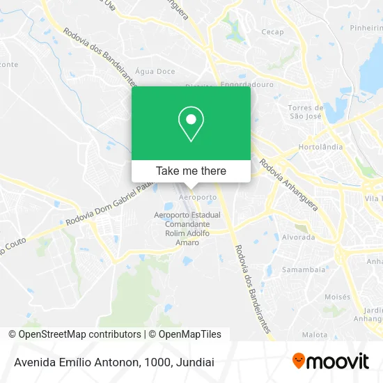 Avenida Emílio Antonon, 1000 map