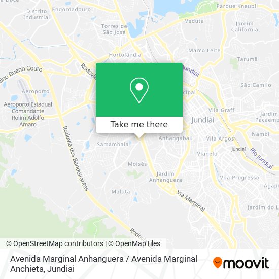 Avenida Marginal Anhanguera / Avenida Marginal Anchieta map