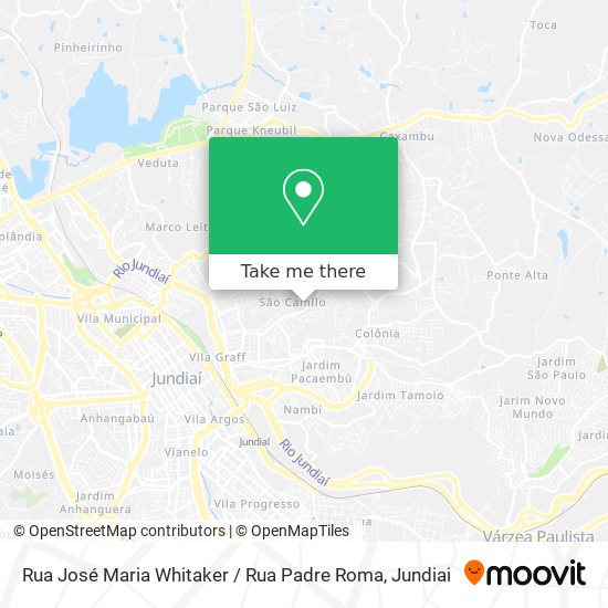 Rua José Maria Whitaker / Rua Padre Roma map