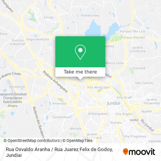 Rua Osvaldo Aranha / Rua Juarez Felix de Godoy map