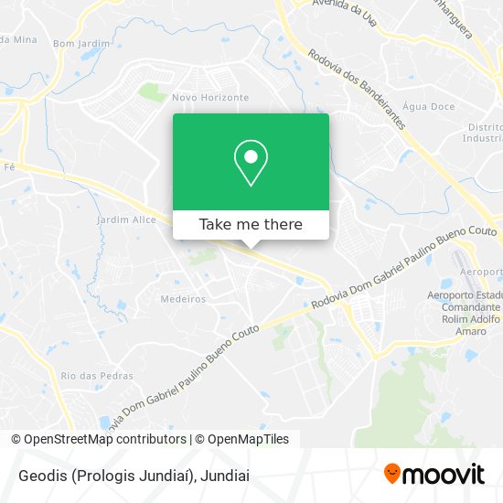 Geodis (Prologis Jundiaí) map