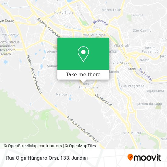 Rua Olga Húngaro Orsi, 133 map
