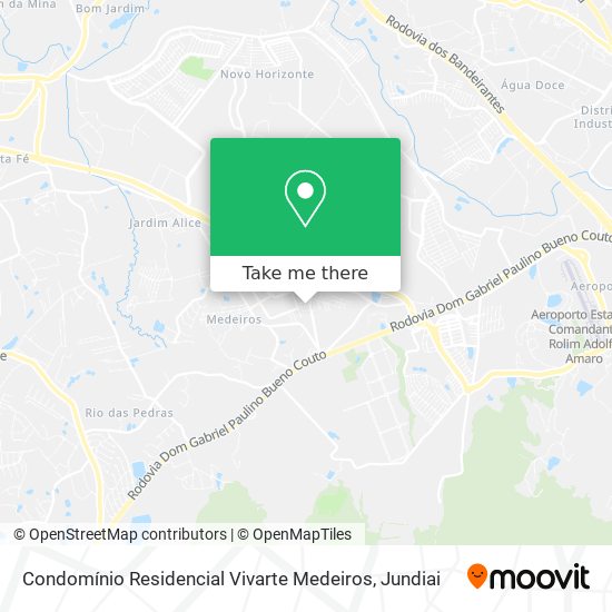 Mapa Condomínio Residencial Vivarte Medeiros