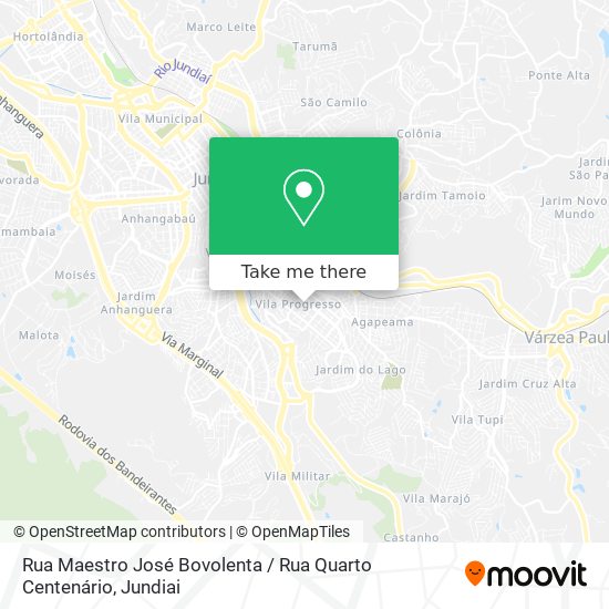 Rua Maestro José Bovolenta / Rua Quarto Centenário map