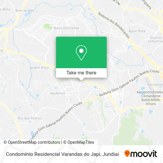 Condomínio Residencial Varandas do Japi map