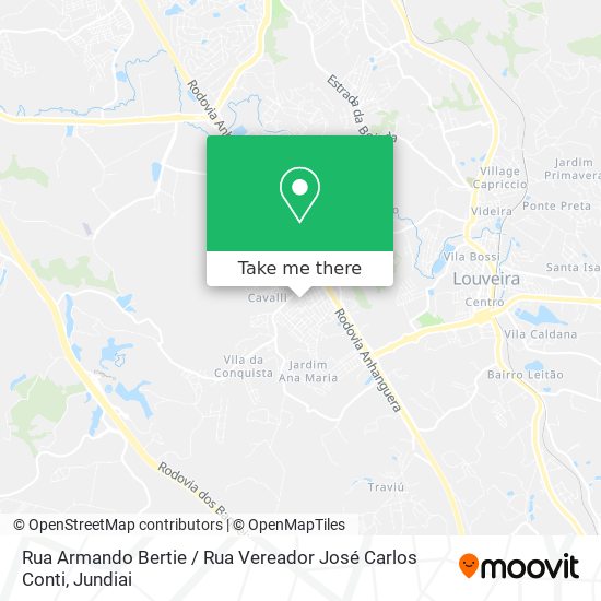 Rua Armando Bertie / Rua Vereador José Carlos Conti map