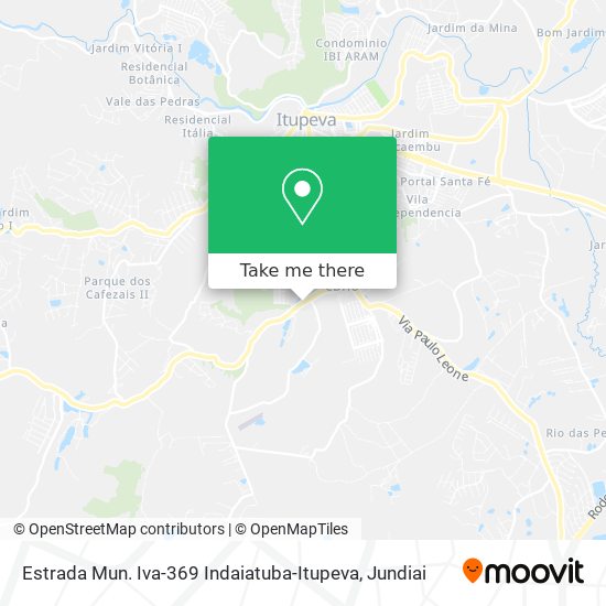 Estrada Mun. Iva-369 Indaiatuba-Itupeva map