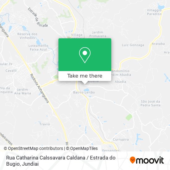 Rua Catharina Calssavara Caldana / Estrada do Bugio map