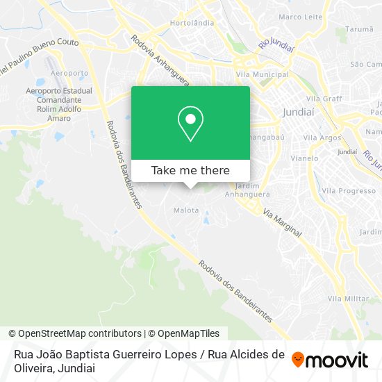 Mapa Rua João Baptista Guerreiro Lopes / Rua Alcides de Oliveira