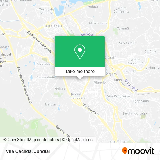 Vila Cacilda map