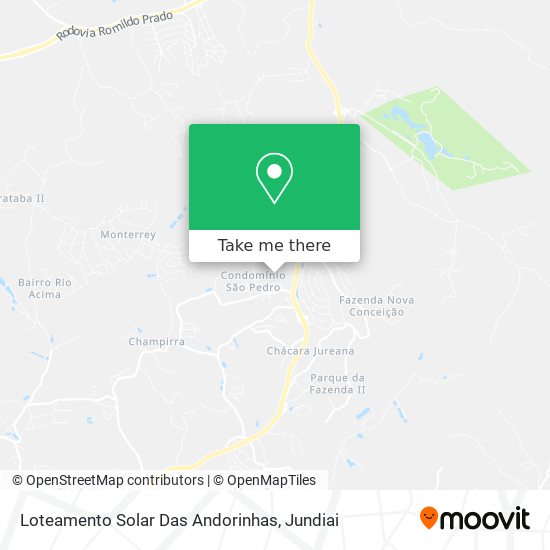 Mapa Loteamento Solar Das Andorinhas