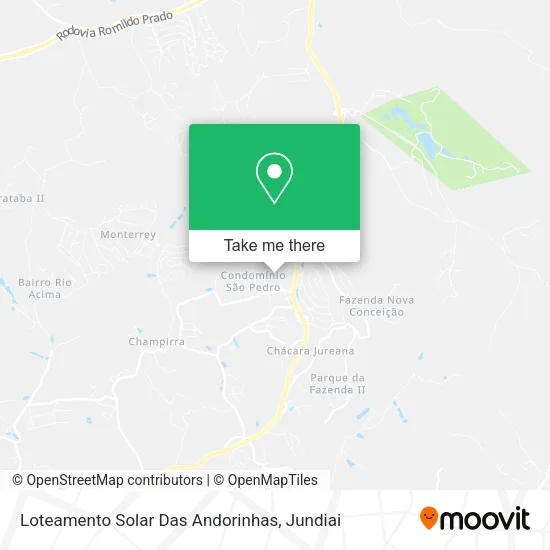 Loteamento Solar Das Andorinhas map