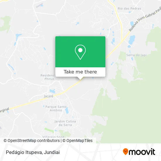 Pedágio Itupeva map