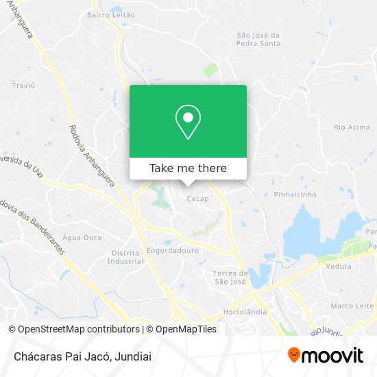Chácaras Pai Jacó map