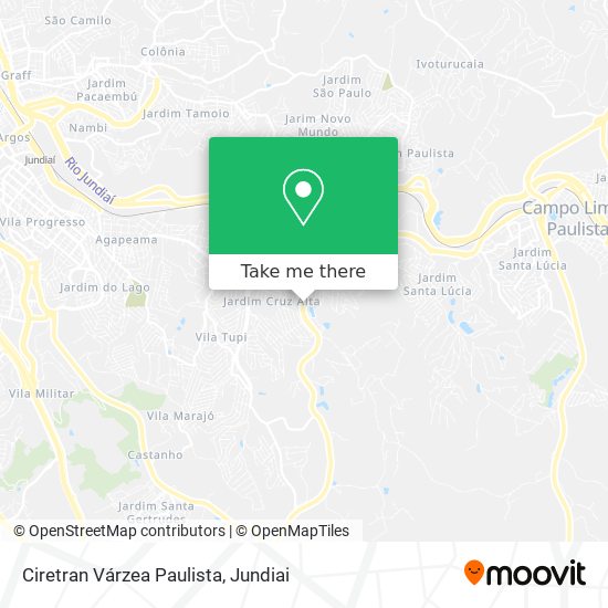 Ciretran Várzea Paulista map