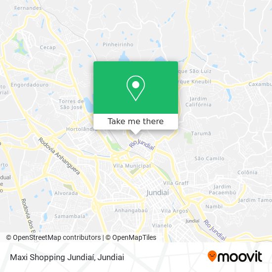 Maxi Shopping Jundiaí map