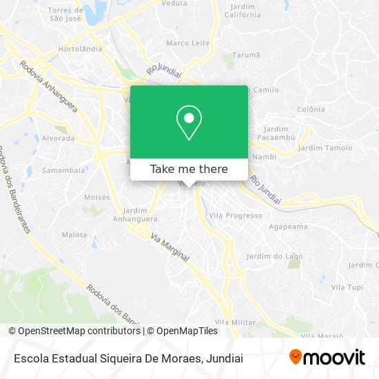 Mapa Escola Estadual Siqueira De Moraes