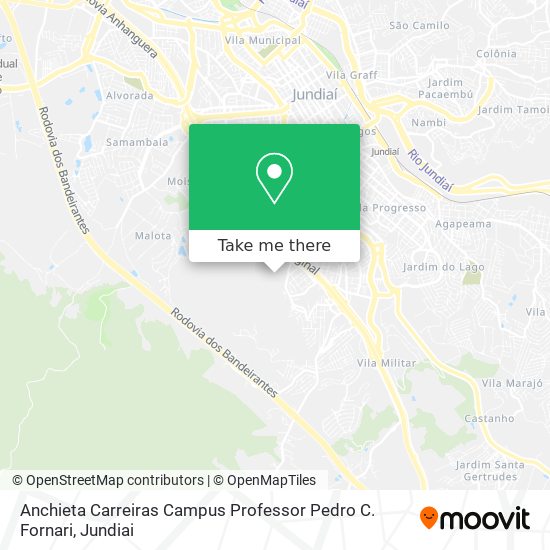 Anchieta Carreiras Campus Professor Pedro C. Fornari map