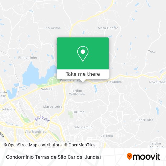 Mapa Condomínio Terras de São Carlos