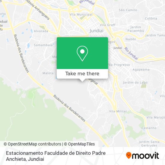 Estacionamento Faculdade de Direito Padre Anchieta map