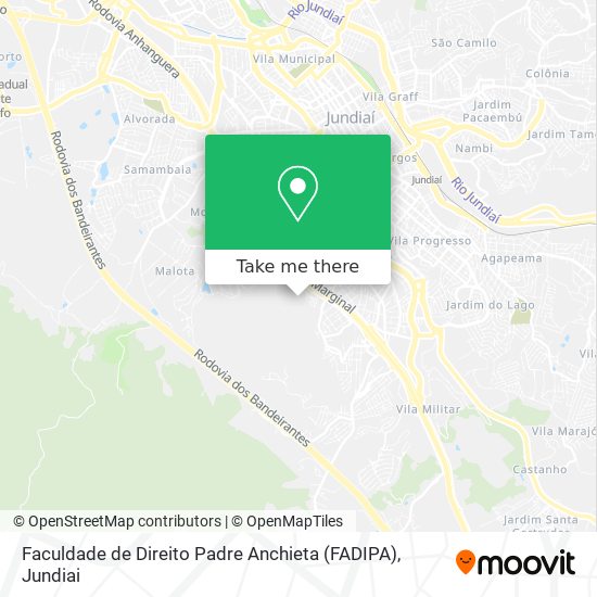 Faculdade de Direito Padre Anchieta (FADIPA) map
