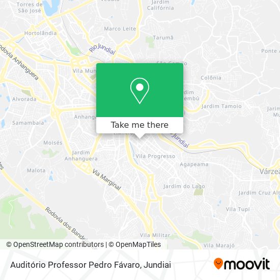 Auditório Professor Pedro Fávaro map