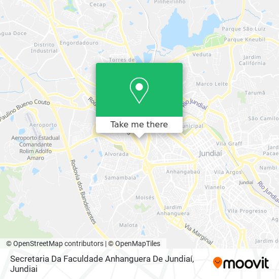 Secretaria Da Faculdade Anhanguera De Jundiaí map