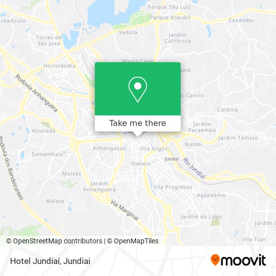 Hotel Jundiaí map