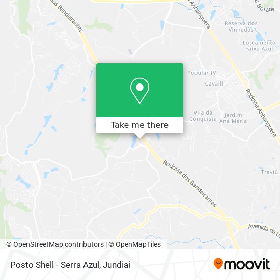 Posto Shell - Serra Azul map