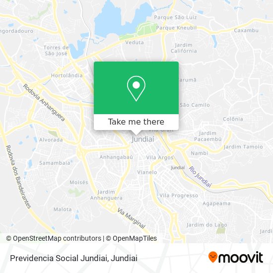 Previdencia Social Jundiai map