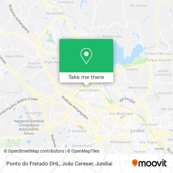 Ponto do Fretado DHL, João Cereser map