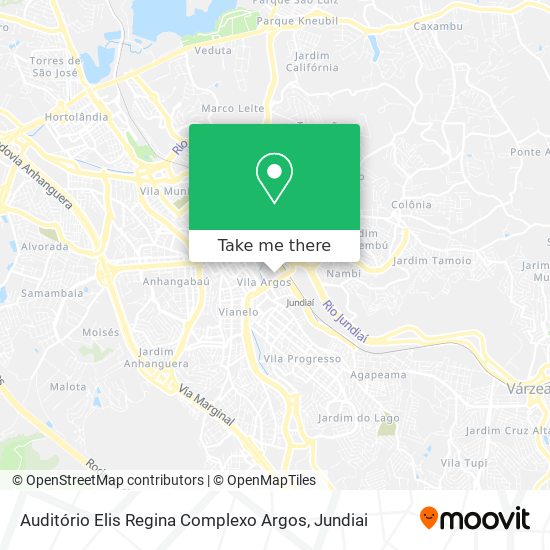 Auditório Elis Regina Complexo Argos map