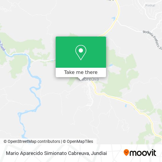 Mapa Mario Aparecido Simionato Cabreuva