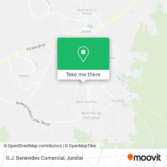 G.J. Benevides Comercial map