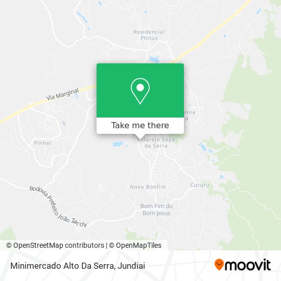 Minimercado Alto Da Serra map
