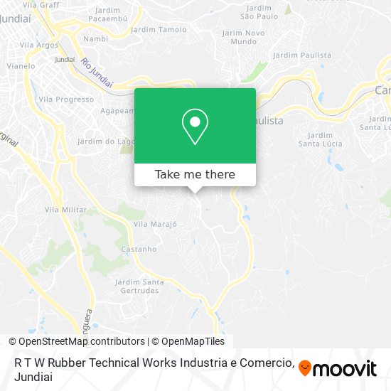 R T W Rubber Technical Works Industria e Comercio map
