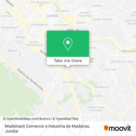 Madeiranit Comercio e Industria de Madeiras map